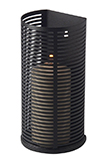 Ubi 6222 A black mat halfround